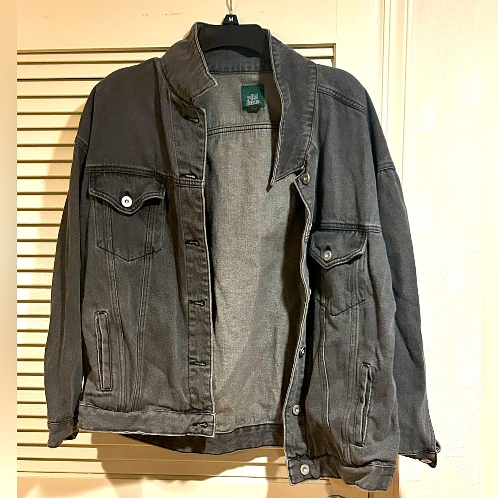 Wild Fable Denim Jean Jacket Large With Pockets